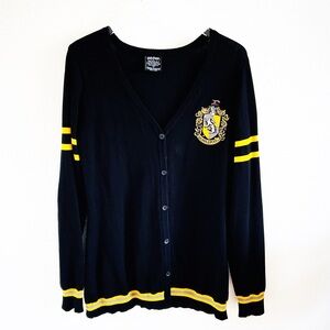 Harry Potter Hufflepuff Crest Cardigan Sweater